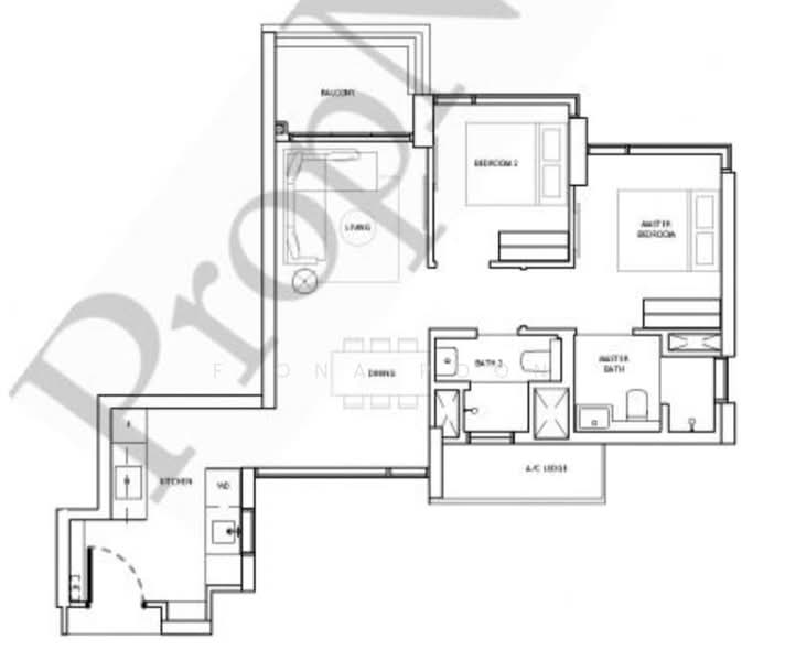 The Landmark, , 2 Bedrooms, 753 sqft, Condominium For Sale, by Fiona Poon, 500144429 - PropertyGuru.com.sg