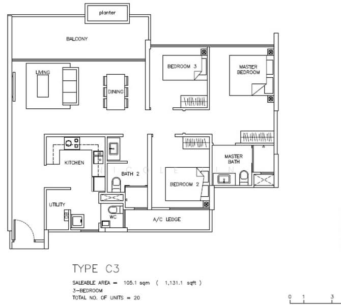 The Santorini, 33 Tampines Street 86, 3 Bedrooms, 1,131 sqft, Condominium For Rent, by Nicole Lin, 500144443 - PropertyGuru.com.sg