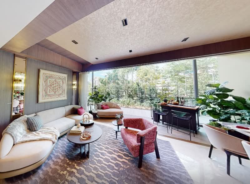 Pinetree Hill, 30 Pine Grove, 4 Bedrooms, 1,464 sqft, Condominium For Sale, by Linda Yang, 500144449 - Living Room - PropertyGuru.com.sg