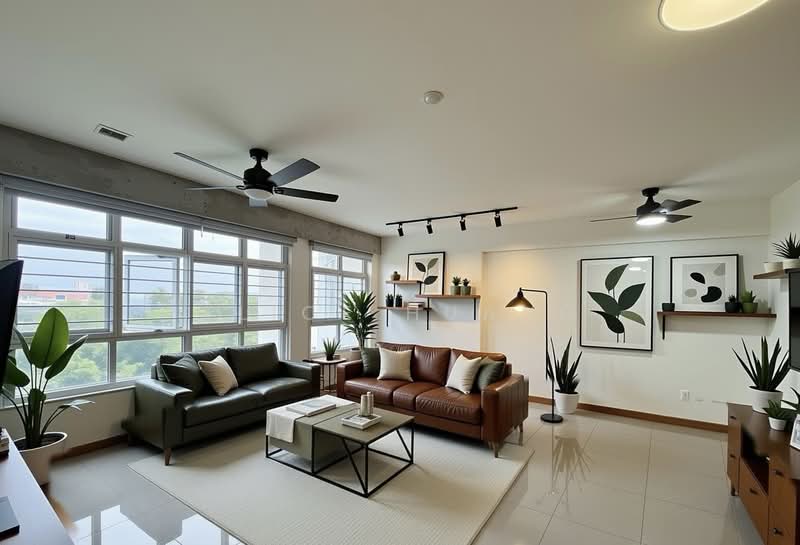 153C Bedok South Road, 153C Bedok South Road, 3 Bedrooms, 1,216 sqft, HDB Flat For Sale, by Alice Huang, 500144550 - Living Room (AI image illustration only) - PropertyGuru.com.sg