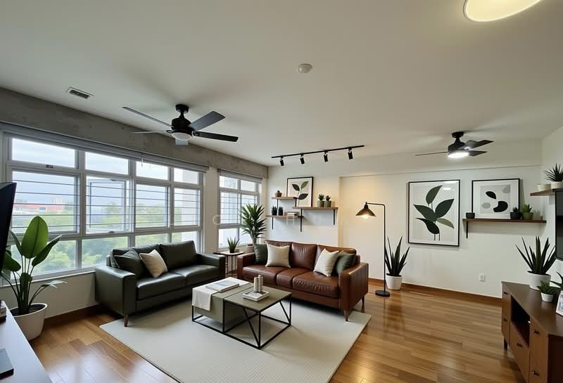 153C Bedok South Road, 153C Bedok South Road, 3 Bedrooms, 1,216 sqft, HDB Flat For Sale, by Alice Huang, 500144550 - Living Room (AI image illustration only) - PropertyGuru.com.sg