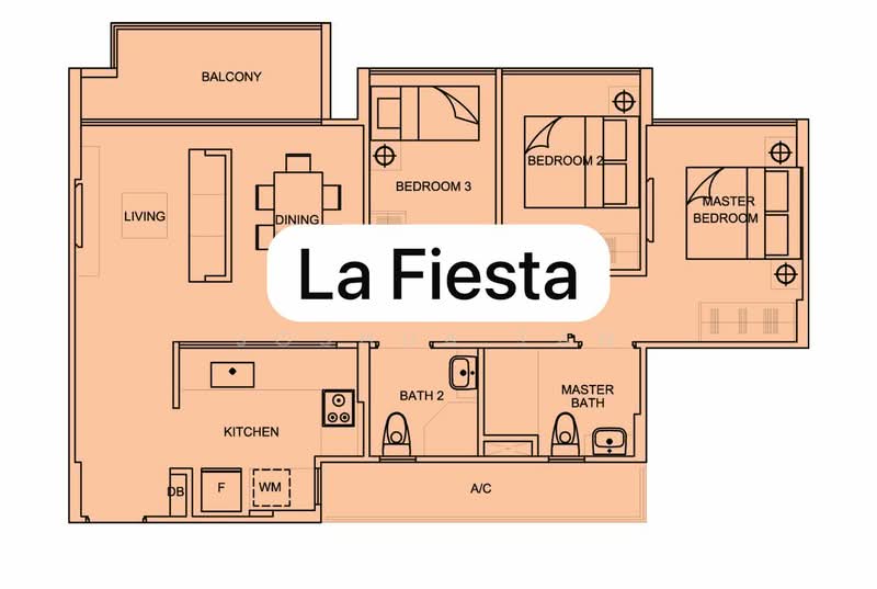 La Fiesta, Sengkang Square, 2 Bedrooms, 893 sqft, Condominium For Rent, by Joshua Tan, 500144553 - PropertyGuru.com.sg
