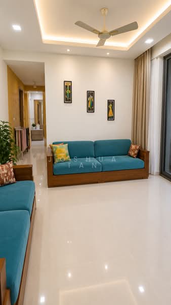La Fiesta, Sengkang Square, 2 Bedrooms, 893 sqft, Condominium For Rent, by Joshua Tan, 500144553 - Living Room - PropertyGuru.com.sg