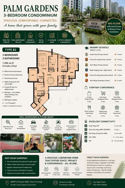 Palm Gardens, 2A Hong San Walk, 3 Bedrooms, 1,206 sqft, Condominium For Sale, by Patrick Tay, 500144583 - Living Room - PropertyGuru.com.sg