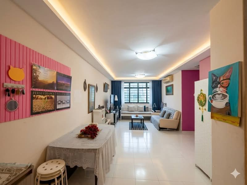 480 Segar Road, 480 Segar Road, 3 Bedrooms, 979 sqft, HDB Flat For Sale, by Norman AB, 500144652 - Living Room - PropertyGuru.com.sg