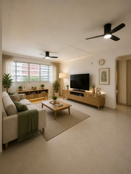 624 Hougang Avenue 8, 624 Hougang Avenue 8, 3 Bedrooms, 1,313 sqft, HDB Flat For Sale, by Thomas Siah, 500144670 - Living Room - artist impression - PropertyGuru.com.sg