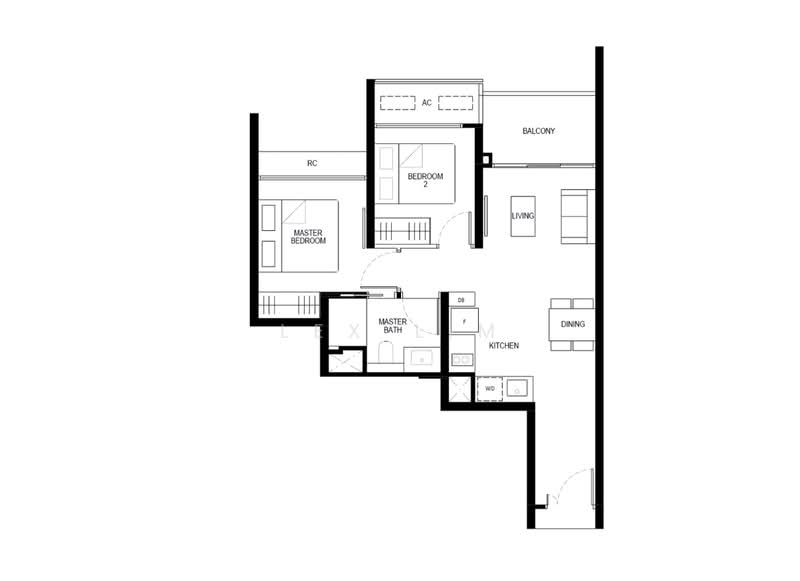 PENRITH, 70,72 Margaret Drive, 2 Bedrooms, 614 sqft, Condominium For Sale, by Lex Lim, 500144678 - PropertyGuru.com.sg