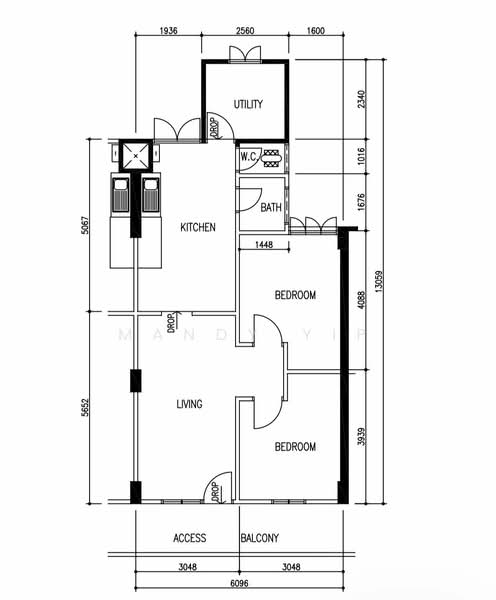 66 Marine Drive, 66 Marine Drive, 2 Bedrooms, 700 sqft, HDB Flat For Sale, by Mandy Yip, 500144682 - PropertyGuru.com.sg