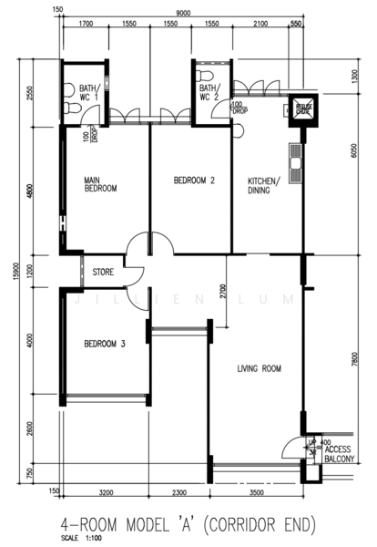 669 Hougang Avenue 8, 669 Hougang Avenue 8, 3 Bedrooms, 1,119 sqft, HDB Flat For Sale, by Jillien Lum, 500144824 - PropertyGuru.com.sg