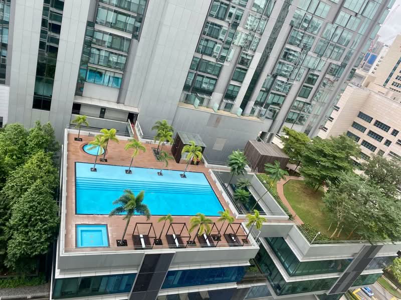 Soleil @ Sinaran, 6 Sinaran Drive, 3 Bedrooms, 1,098 sqft, Condominium For Rent, by Joey Lim, 500144913 - Pool - PropertyGuru.com.sg