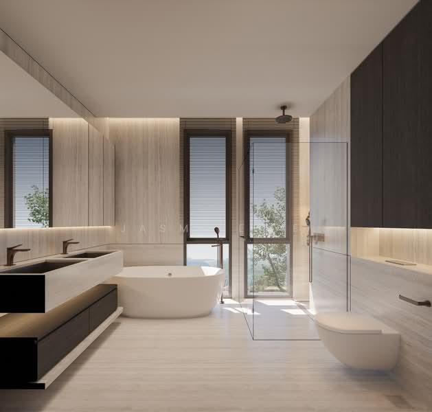 Brand New Semi-Detached at Woo Man Chew Road, Woo Mon Chew Road/ Figaro Street/ Opera Estate/ Aida/ East Coast, 7 Bedrooms, 8,546 sqft, Semi-Detached House For Sale, by Jasmine Ye, 500145019 - Generous Bathroom - PropertyGuru.com.sg