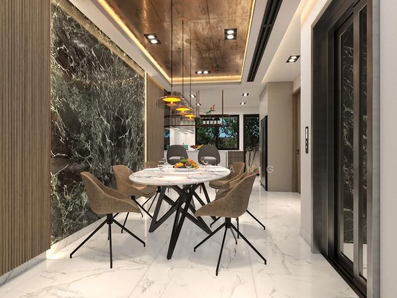 ★ GIANT ★ D14 Brand New Freehold Corner Terrace, Walk to Kembangan MRT!, Lorong Melayu, Lorong Marzuki, Lorong Salleh, Eunos / Geylang / Paya Lebar, 5 Bedrooms, 5,884 sqft, Corner Terrace For Sale, by Lynn Tiang, 500145021 - Dining Room - PropertyGuru.com.sg