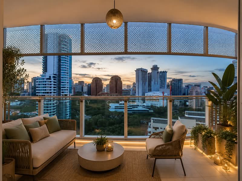Saint Thomas Suites, 33 St Thomas Walk, 4 Bedrooms, 2,013 sqft, Condominium For Rent, by Dolly Chia 谢梅莉, 500145047 - Balcony - PropertyGuru.com.sg