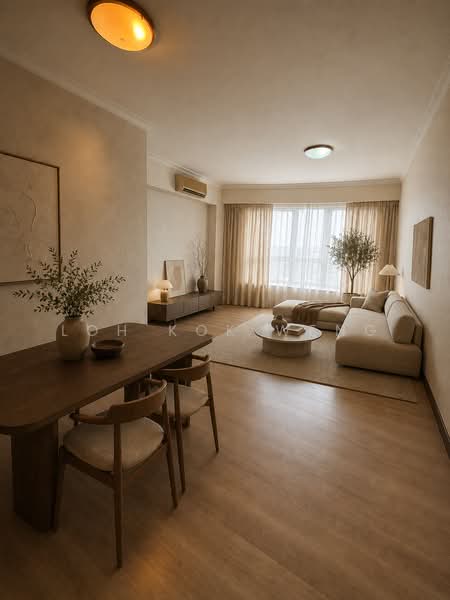Tanglin View, 150 Prince Charles Crescent, 3 Bedrooms, 1,249 sqft, Condominium For Sale, by Loh Kok Weng, 500145075 - Living Room - PropertyGuru.com.sg