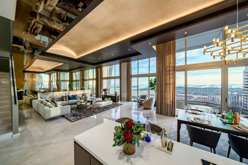 V on Shenton, 5 Shenton Way, 4 Bedrooms, 6,200 sqft, Condominium For Sale, by Julius WL Fock, 500145118 - Living Room - PropertyGuru.com.sg