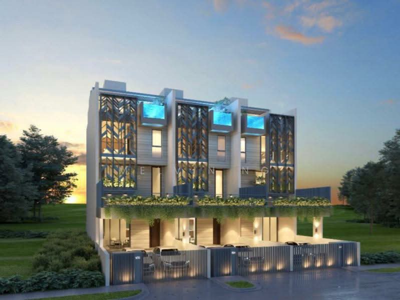 ⭐Realstar X 7 X 3✅Brand New 4storey FREEHOLD Inter Terraces, Pool & Lift | 5 Rooms ensuite | 2 Cars | NO West Sun, 6 Bedrooms, 5,405 sqft, Terraced House For Sale, by Melvin Ng, 500145124 - Exterior - PropertyGuru.com.sg