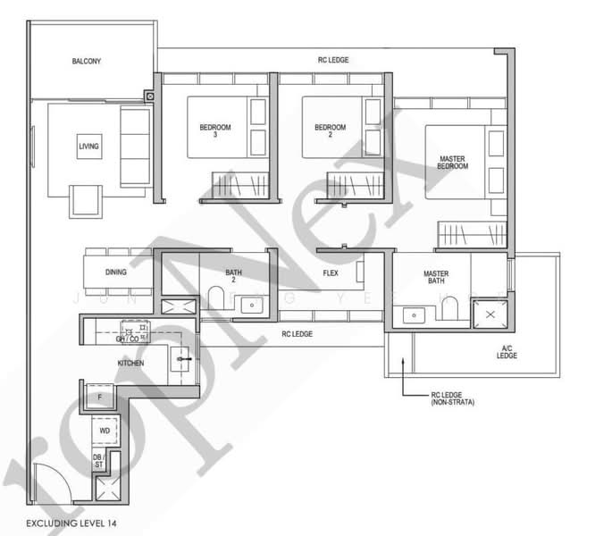 Lentor Modern, Lentor Central, 3 Bedrooms, 990 sqft, Condominium For Sale, by June Leng Yee Hoe, 500145232 - PropertyGuru.com.sg