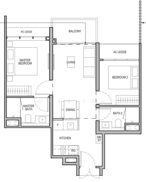 Tembusu Grand, 94 Jalan Tembusu, 2 Bedrooms, 667 sqft, Condominium For Sale, by Owen Tan, 500145234 - PropertyGuru.com.sg