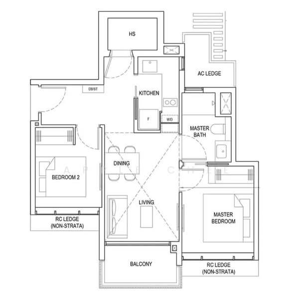 Bartley Vue, 6 Jalan Bunga Rampai, 2 Bedrooms, 657 sqft, Condominium For Rent, by Apple Chee, 500145248 - PropertyGuru.com.sg