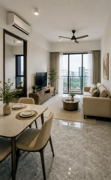 Bartley Vue, 6 Jalan Bunga Rampai, 2 Bedrooms, 657 sqft, Condominium For Rent, by Apple Chee, 500145248 - Living Room - PropertyGuru.com.sg