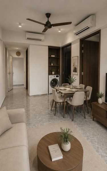 Bartley Vue, 6 Jalan Bunga Rampai, 2 Bedrooms, 657 sqft, Condominium For Rent, by Apple Chee, 500145248 - Living Room - PropertyGuru.com.sg