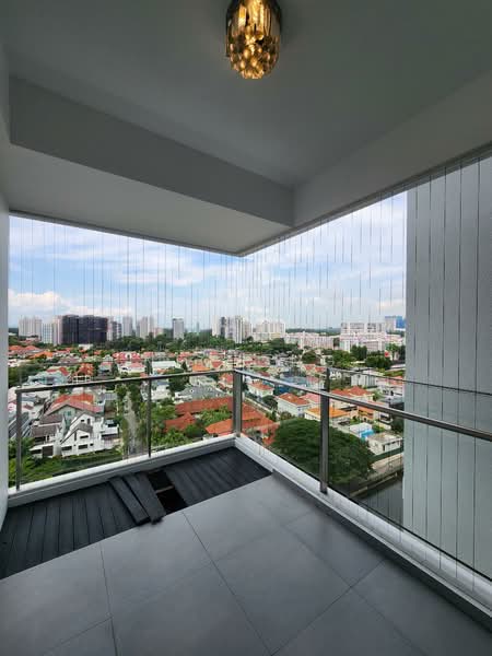Dakota Residences, 38 Dakota Crescent, 3 Bedrooms, 1,830 sqft, Condominium For Rent, by Nic Ong, 500145274 - Master Bedroom Balcony - PropertyGuru.com.sg