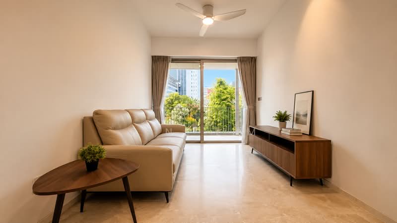 The Reef at King's Dock, 20 Harbourfront Avenue, 2 Bedrooms, 743 sqft, Condominium For Rent, by Jane Lim, 500145362 - Living Room - PropertyGuru.com.sg