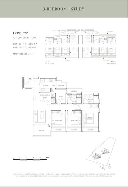 AMO Residence, 21 Ang Mo Kio Rise, 3 Bedrooms, 1,044 sqft, Condominium For Rent, by Derrick Chia, 500145456 - PropertyGuru.com.sg