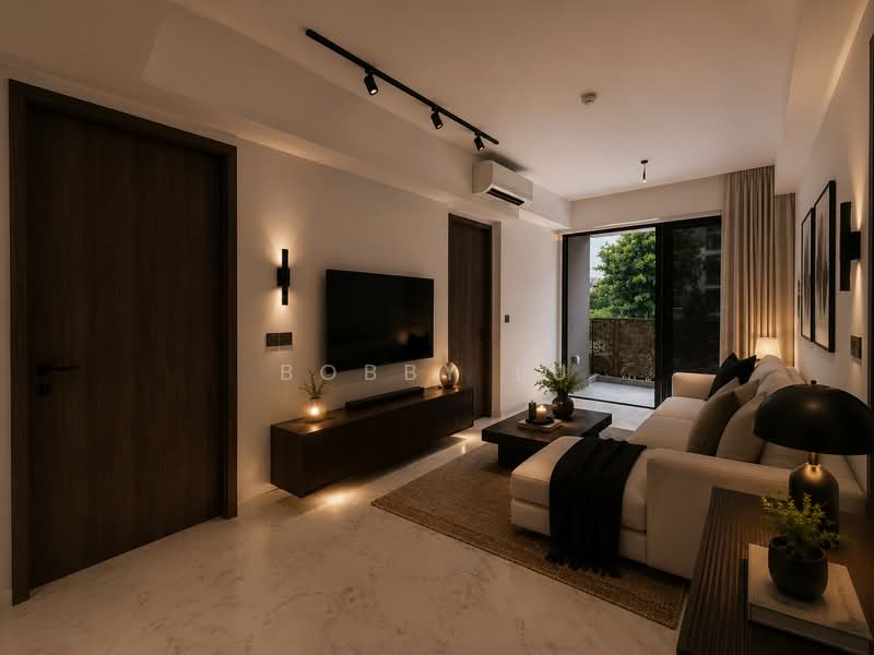 Sceneca Residence, Tanah Merah Kechil Link, 3 Bedrooms, 904 sqft, Condominium For Sale, by Bobby Lu, 500145501 - Living Room - PropertyGuru.com.sg