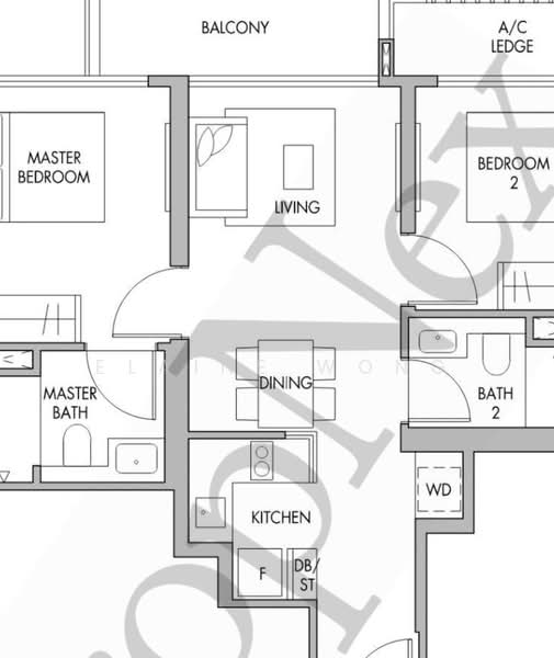 The Tre Ver, 60 Potong Pasir Avenue 1, 2 Bedrooms, 700 sqft, Condominium For Sale, by Elaine Wong, 500145611 - PropertyGuru.com.sg