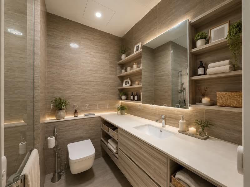 High Park Residences, 27 Fernvale Road, 4 Bedrooms, 2,379 sqft, Semi-Detached House For Sale, by Fadzlin MNoor, 500145695 - Bathroom - PropertyGuru.com.sg