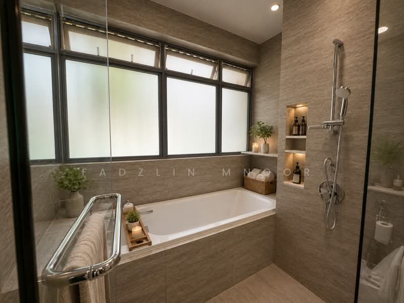 High Park Residences, 27 Fernvale Road, 4 Bedrooms, 2,379 sqft, Semi-Detached House For Sale, by Fadzlin MNoor, 500145695 - Bathroom - PropertyGuru.com.sg