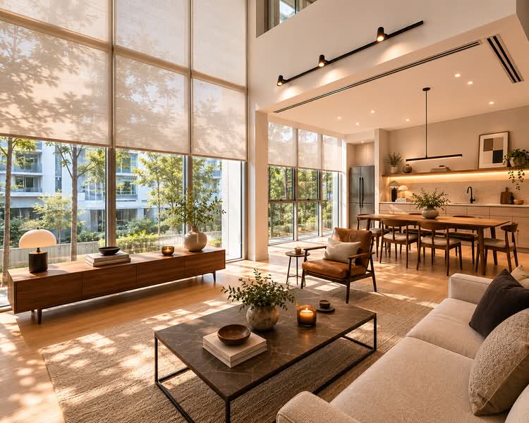 The Lincoln Modern, 20 Lincoln Road, 3 Bedrooms, 1,378 sqft, Apartment For Sale, by Jill Poo, 500145716 - Living Room - PropertyGuru.com.sg