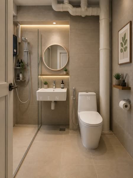 422 Choa Chu Kang Avenue 4, 422 Choa Chu Kang Avenue 4, 3 Bedrooms, 1,119 sqft, HDB Flat For Sale, by Yen Tan, 500145747 - Bathroom - PropertyGuru.com.sg