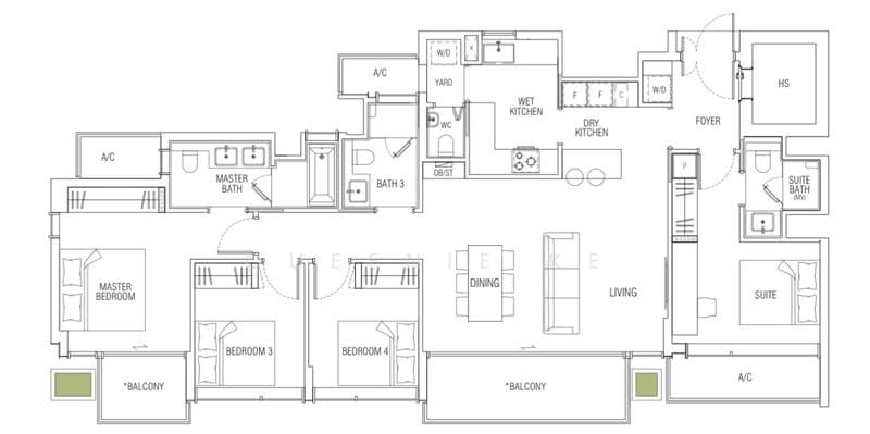 Freehold, Brand New, Colonial Style, River Valley Primary School, , 4 Bedrooms, 1,473 sqft, Apartment For Sale, by Queenie Ke, 500145939 - PropertyGuru.com.sg