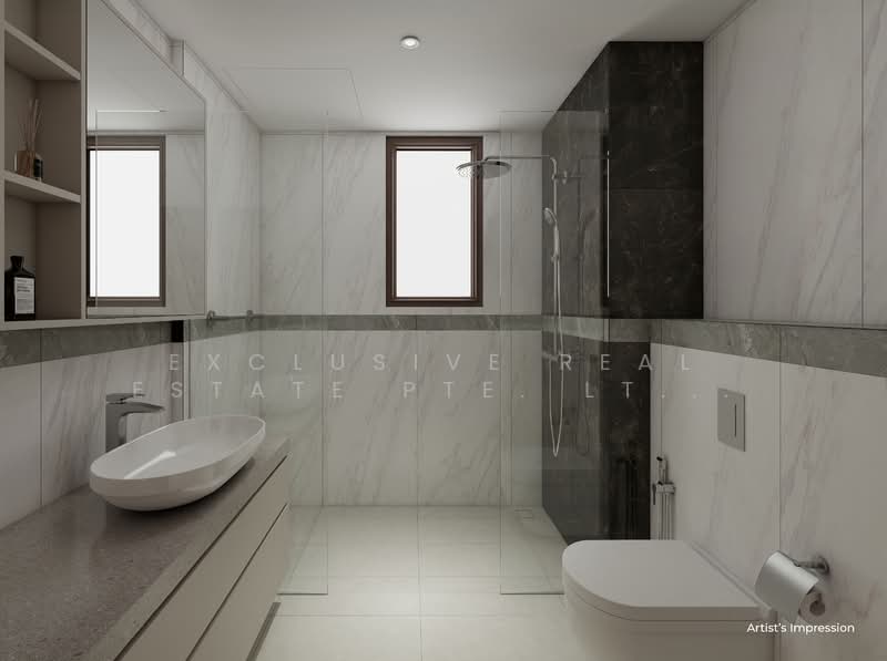 The Bronze, , 3 Bedrooms, 1,259 sqft, Condominium For Sale, by FREDDY, 500145985 - Bathroom - PropertyGuru.com.sg