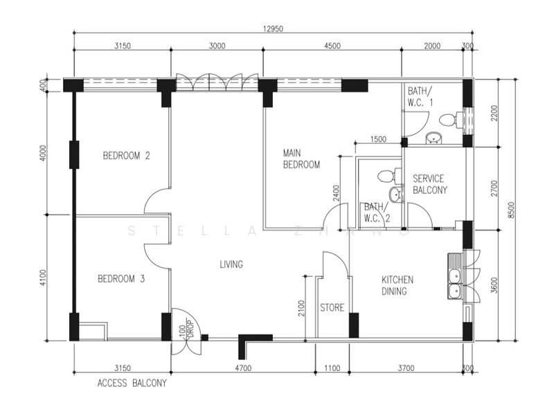 619 Choa Chu Kang North 7, 619 Choa Chu Kang North 7, 3 Bedrooms, 1,152 sqft, HDB Flat For Sale, by Stella Zhang, 500146107 - PropertyGuru.com.sg