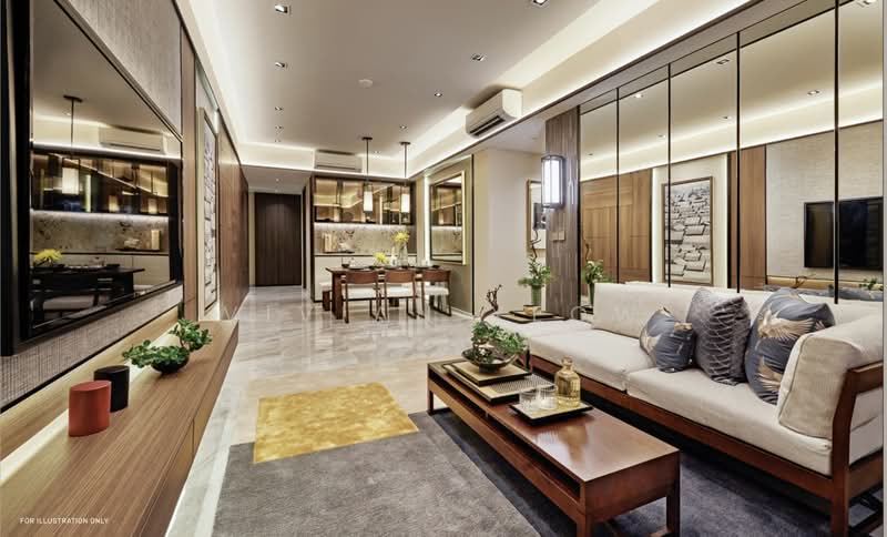 Tembusu Grand, 94 Jalan Tembusu, 1 Bedroom, 527 sqft, Condominium For Sale, by Vivian Yeow, 500146213 - Living Room - PropertyGuru.com.sg