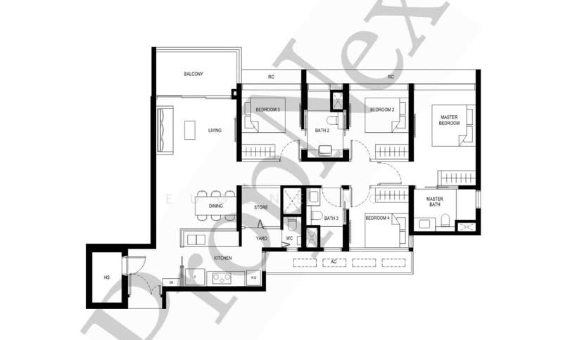 Lentor Hills Residences, Lentor Hills Road (Parcel A), Ang Mo Kio, 4 Bedrooms, 1,346 sqft, Apartment For Sale, by Eugene Ng, 500146267 - PropertyGuru.com.sg