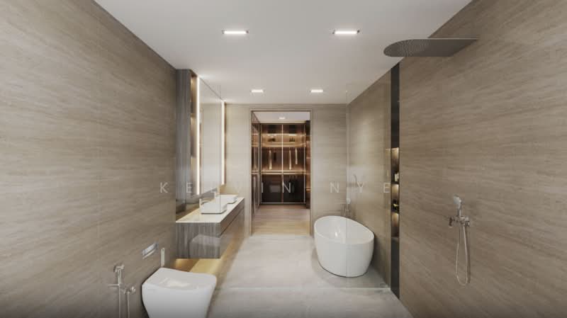 CHEAP!! Brand New 5+1 BR Semi-D pair near Siglap (D1788), , 6 Bedrooms, 5,900 sqft, Semi-Detached House For Sale, by Kelvin Nye, 500146309 - Bathroom - PropertyGuru.com.sg