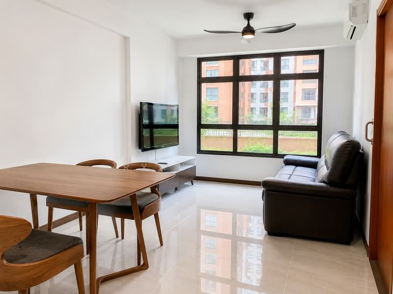 995C Buangkok Crescent, 995C Buangkok Crescent, 1 Bedroom, 506 sqft, HDB Flat For Rent, by Ryan Low, 500146378 - Living Room - PropertyGuru.com.sg