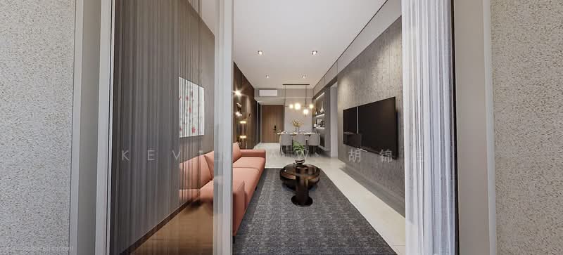 Genuine Listing! Cheap, Pool Facing 3br @ Lentor Hills!, , 3 Bedrooms, 958 sqft, Condominium For Sale, by Kevin Aw 胡锦胜, 500146481 - Living Room - PropertyGuru.com.sg