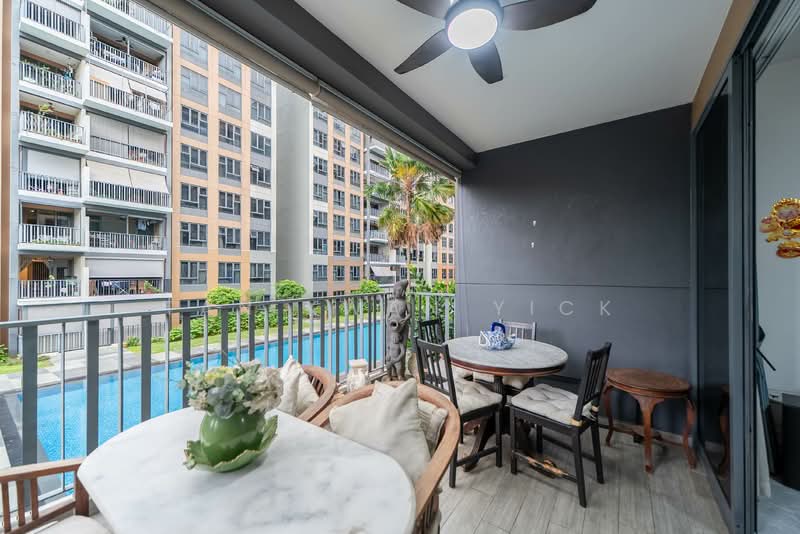The Brownstone, 160 Canberra Drive, 4 Bedrooms, 1,109 sqft, Executive Condominium For Sale, by Tan Kwan Yick, 500146587 - Balcony - PropertyGuru.com.sg