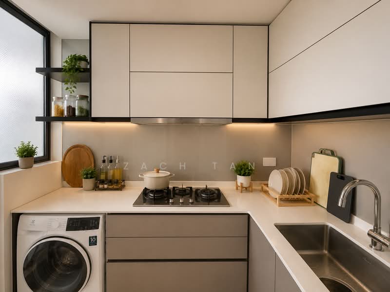 D'Nest, 129 Pasir Ris Grove, 3 Bedrooms, 969 sqft, Condominium For Rent, by Zach Tan, 500146600 - Kitchen - PropertyGuru.com.sg