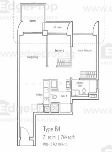 Lakeville, 1 Jurong Lake Link, 2 Bedrooms, 764 sqft, Condominium For Rent, by Maxx Wong, 500146633 - PropertyGuru.com.sg