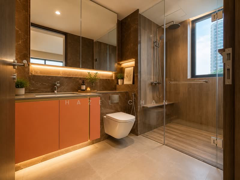 AMO Residence, 21 Ang Mo Kio Rise, 5 Bedrooms, 1,475 sqft, Condominium For Sale, by Hazel Chan, 500146642 - Bathroom - PropertyGuru.com.sg