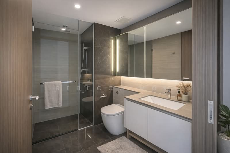 Parc Esta, 822 Sims Avenue, 2 Bedrooms, 732 sqft, Condominium For Rent, by Rebecca Mok, 500146724 - Bathroom - PropertyGuru.com.sg