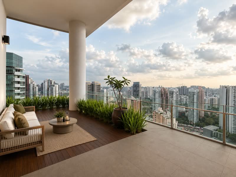 Skypark @ Somerset, 22 Saint Thomas Walk, 4 Bedrooms, 3,348 sqft, Apartment For Rent, by Dolly Chia 谢梅莉, 500146759 - Balcony - PropertyGuru.com.sg