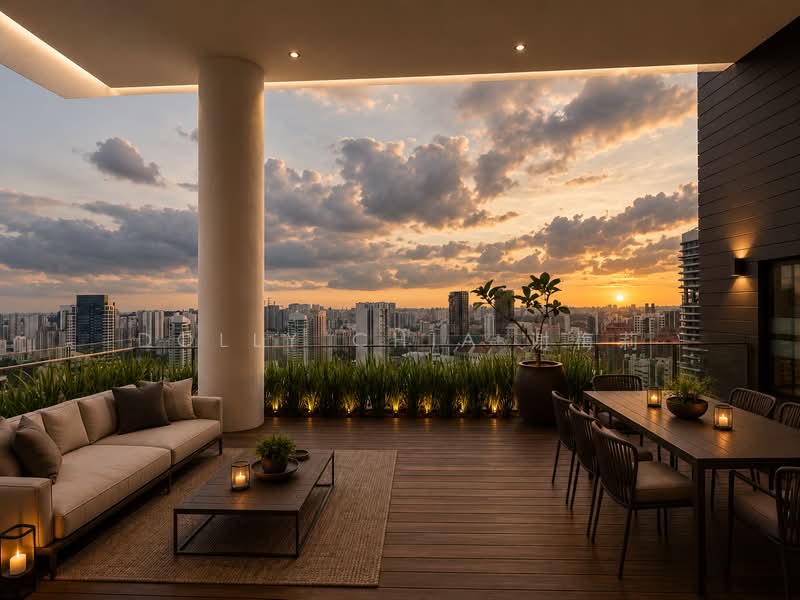 Skypark @ Somerset, 22 Saint Thomas Walk, 4 Bedrooms, 3,348 sqft, Apartment For Rent, by Dolly Chia 谢梅莉, 500146759 - Balcony - PropertyGuru.com.sg