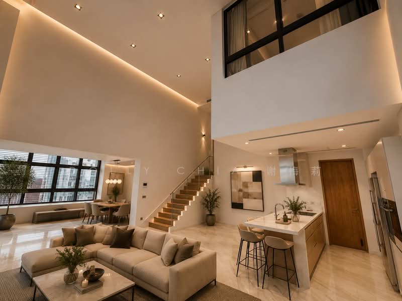 Skypark @ Somerset, 22 Saint Thomas Walk, 4 Bedrooms, 3,348 sqft, Apartment For Rent, by Dolly Chia 谢梅莉, 500146759 - Living Room - PropertyGuru.com.sg